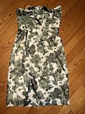 J CREW nwot ONE OF A KIND green tea Monroe Lined Strapless Lined Dress ❤️tb5m24