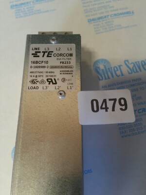 CORCOM 16BCF10-EMI/RFI POWER LINE FILTER16A 30mA f8233