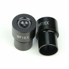 2pcs Biological Microscope WF16X Wide Field Angle Eyepiece 23.2mm Mounting Size