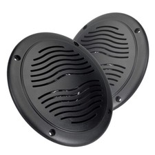 Marine and Hot Tub 50 Watt Water-Resistant 5" Dual Cone Speakers with Grills