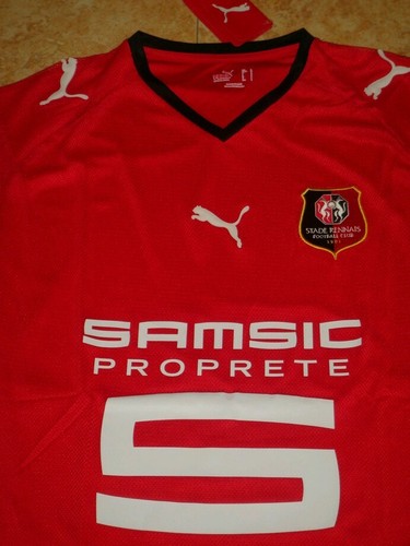 Rennes Soccer Jersey Puma France Top Stade Rennais Maillot Football Shirt NEW - Picture 2 of 3