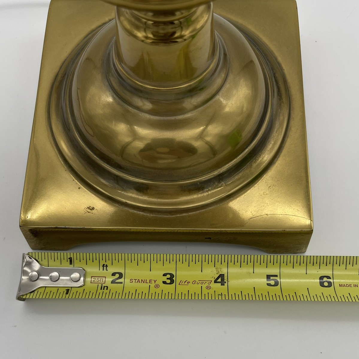 Vintage Stiffel Brass Trophy Table Lamp Urn Original Pleated Vintage Stiffel Brass Trophy Table Lamp Urn Original Pleated