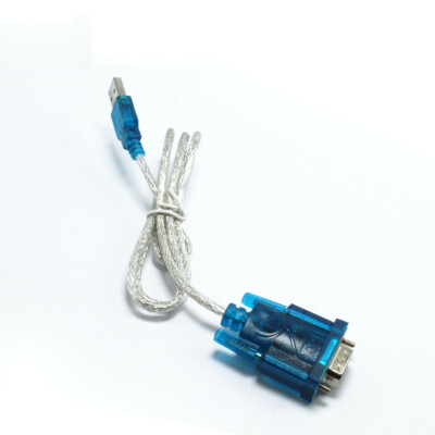 3Ft Translucent USB 2.0 to DB9 RS232 Serial Converter 9 Pin