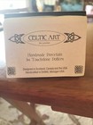 Celtic Art  By Touchstone Pottery Handmade Porcelain Necklace Celtic Cross, NIB! — photo 2