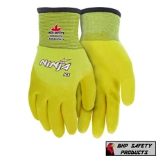 MCR MEMPHIS NINJA ICE *HI-VIS* INSULATED WINTER WEATHER SAFETY WORK GLOVES 1/PR