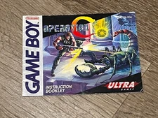 Operation C Contra Instruction Manual Booklet Nintendo Game Boy Authentic