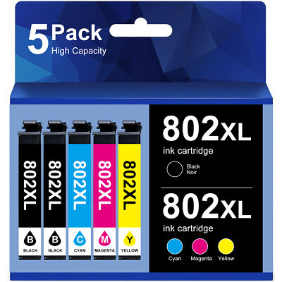 802 XL Ink Replacement For Epson WorkForce Pro WF-4720 WF 4730 WF-4734 WF-4740