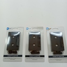 Brand New Sealed Lot Of 3 Onn Stereo Tape Cassette Adapter