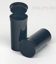 315 Black Vials - 13 DRAM Pop Top Bottle Philips Rx