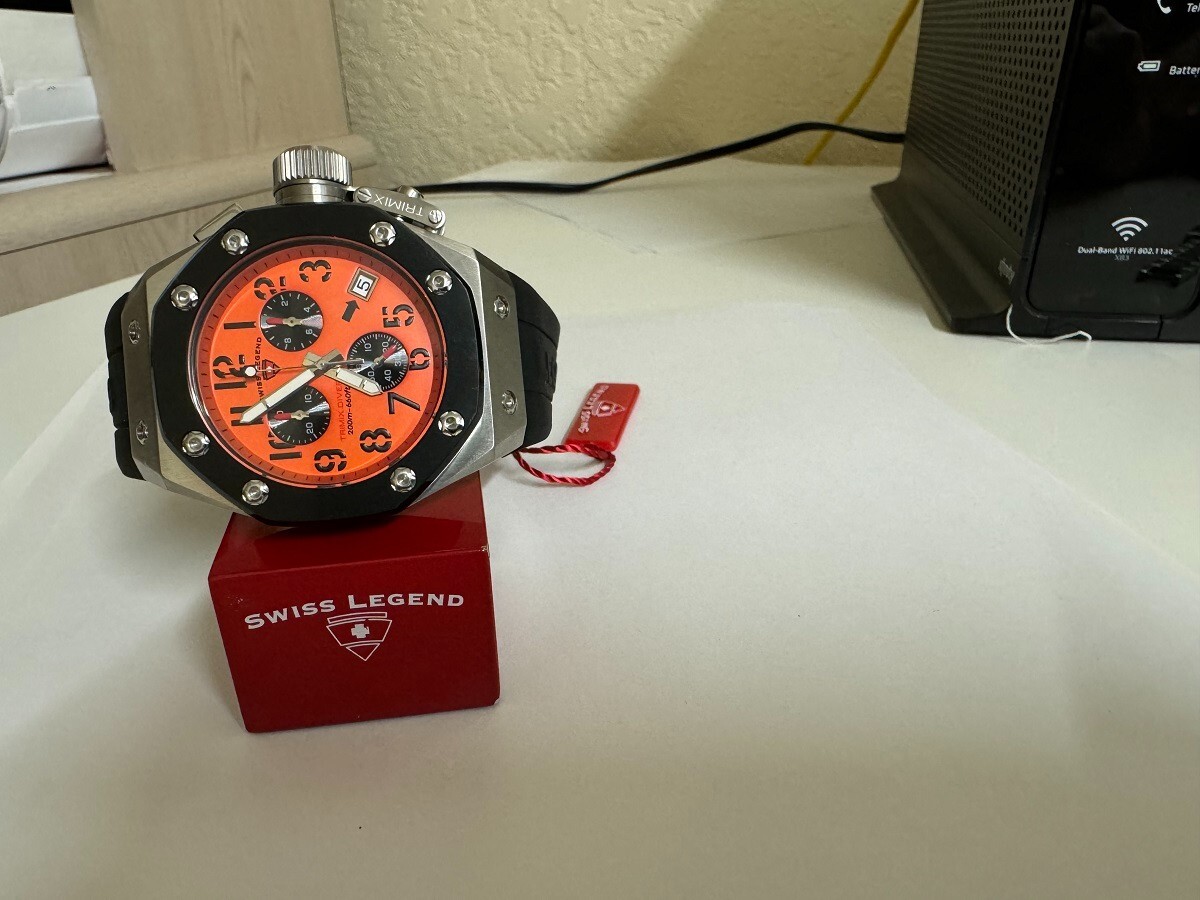 Men's Swiss Legend 10541-06-BB Trimix Diver Chronograph Watch