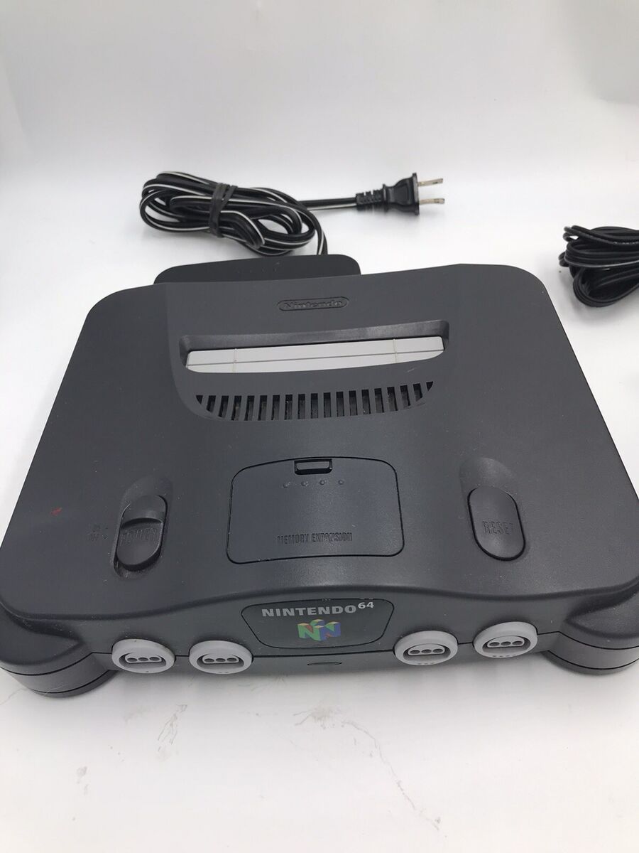 Nintendo 64 Black Console NUS-001 W/ Controller & A/V Power Nintendo 64 Black Console NUS-001 W/ Controller & A/V Power