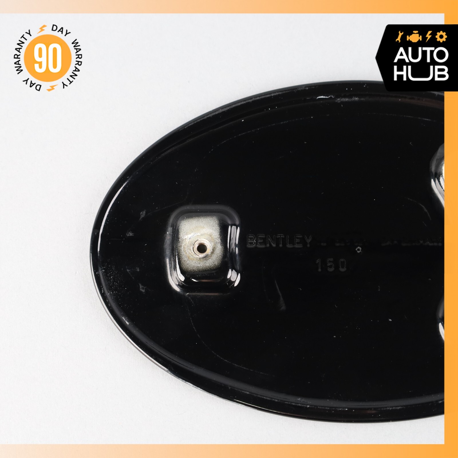 07-11 Bentley Continental GTC Fuel Filler Gas Tank Door Flap Lid Black OEM 63k