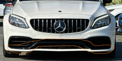 Mercedes-Benz OEM A205 C205 W205 C63 AMG Front Night Package Black