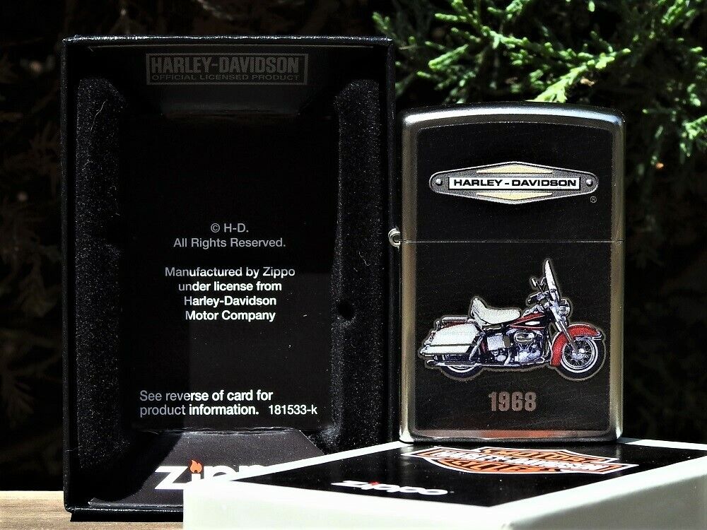 Zippo Lighter - Harley Davidson 1968 Model FLFB Electra Glide FLH - 01-24146-005