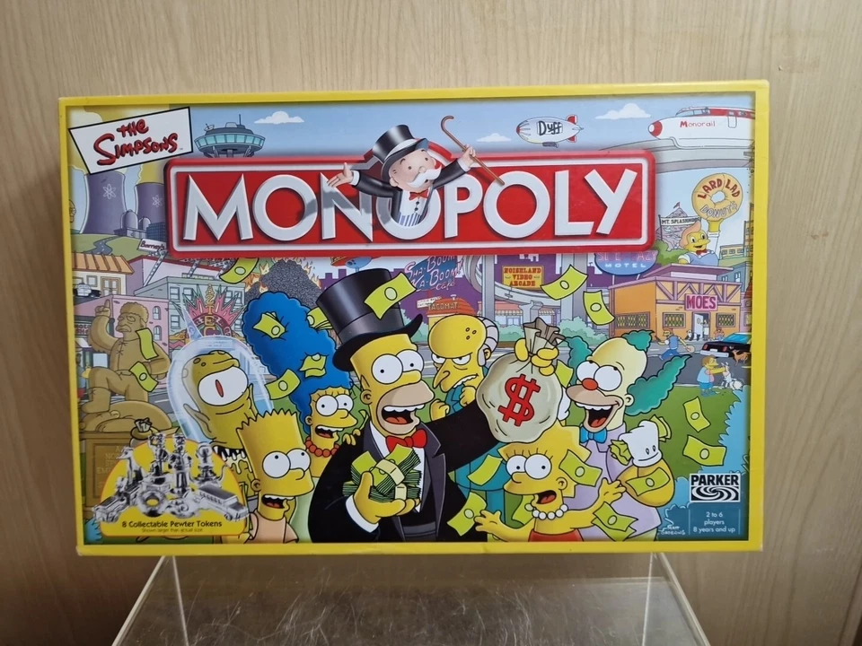Parker/Hasbro Monopoly Board Game Simpsons Edition 2003 Great Condition Complete - Image 2 of 4