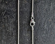 Echte massive 925 Sterling Silber Panzerkette Schlangenkette Kordelkette