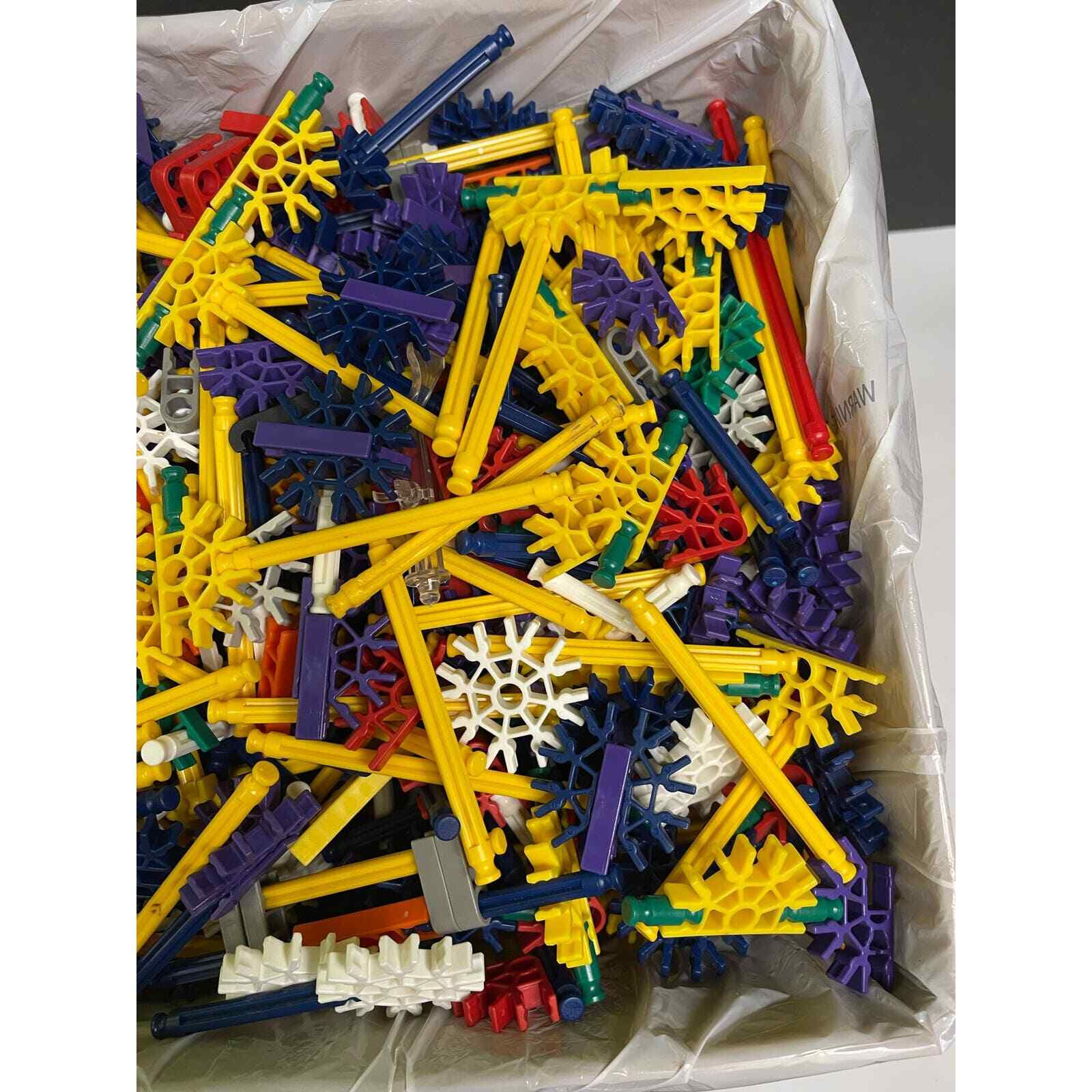 6 Pound Lot KNEX Rods Connectors Random Mixed Bulk Replacement Parts K