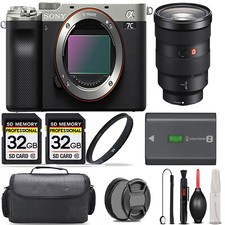 Sony a7C Camera Silver 24-70mm Lens UV Filter 64GB Handbag And More