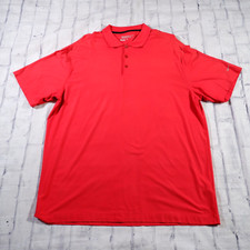 Nike Golf Tour Performance Dri-Fit Red Short Sleeve Mens Polo Shirt XL