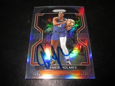 JOYNER HOLMES SIGNED AUTOGRAPHED 2022 PANINI PRIZM WNBA RC CARD #51 SILVER PRIZM