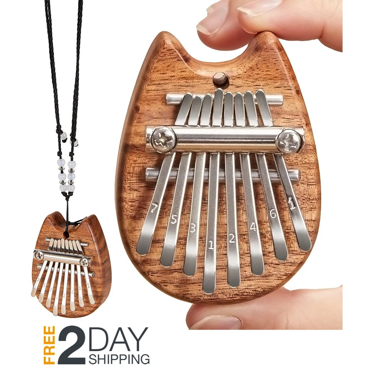 8 Key Mini Kalimba Exquisite Finger Thumb Piano Marimba Musical