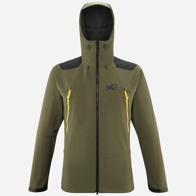 Millet K Absolute Shield Jacket Men  Softshelljacke für Herren mit Kapuze  khaki
