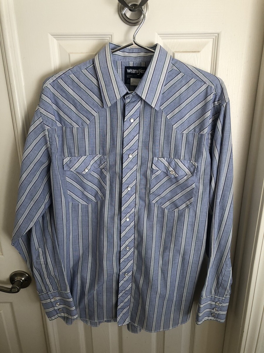 Coevals Club Men's Western Pearl Snap Shirt - Long Sleeve Plaid Work Shirt With Two Pockets, Cotton Polyester Blend