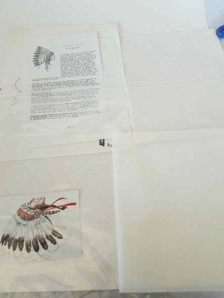 Instrucciones de bordado de cabeza india Foto 3 de 4