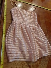 H&M Salmon Pink Ruffle Layered Sleeveless Dre...