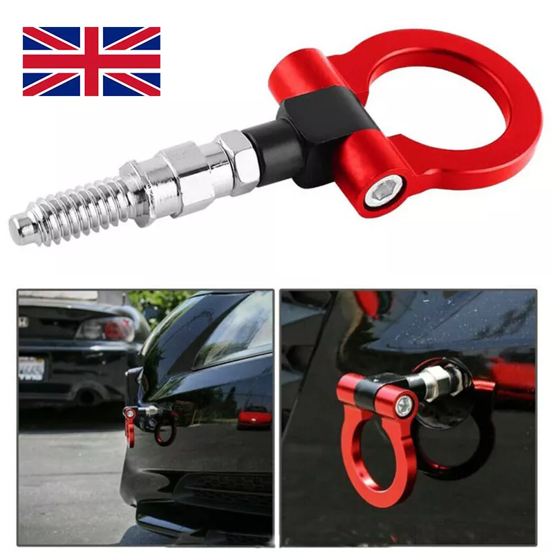 For BMW Mini One Cooper S Works R50 R52 R53 Black Tow Hook Towing