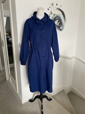 Poetry Blue Canvas Light Coat Size Uk8