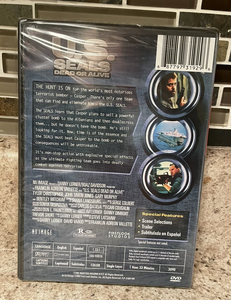 U.S. SEALS DEAD OR ALIVE DVD Sealed 2002 - Image 2 of 2