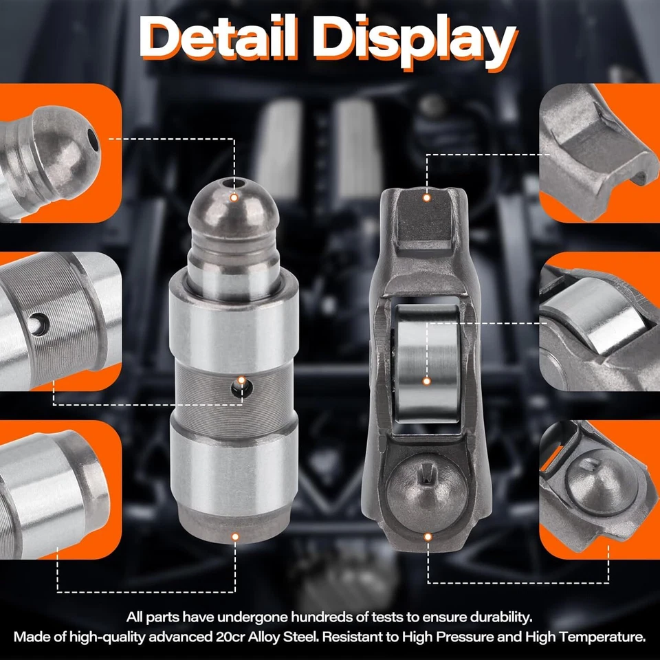 Brazos basculantes + válvula elevadora + kit de juntas para Chrysler Dodge Jeep Ram de 3,6 L 2011-2016 Foto 3 de 4