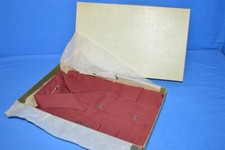 vtg 40s NORTEX LOOP COLLAR RED DEADSTOCK MEN'S BUTTON DOWN SHIRT SMALL S