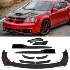 For Dodge Avenger Front Bumper Spoiler Body Kit /Side Skirt /Rear Lip Glossy