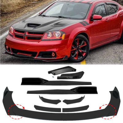 For Dodge Avenger Front Bumper Spoiler Body Kit /Side Skirt /Rear Lip Glossy