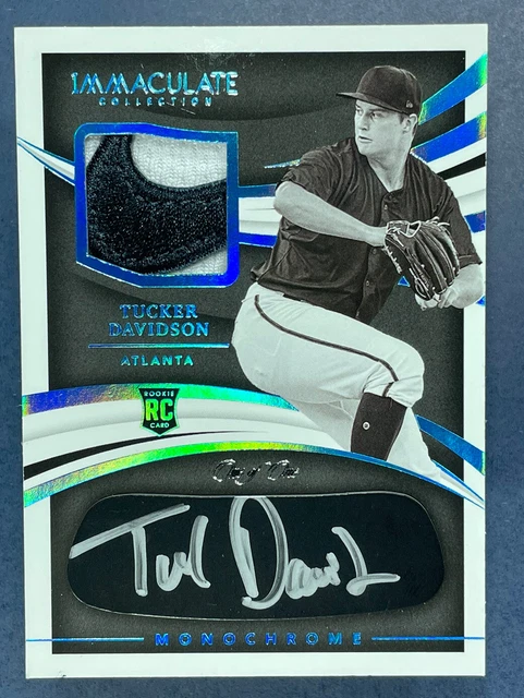 Rookie 1 Of 1 Tucker Davidson Auto Panini Immaculate Nike Swoosh Patch 1/1 Card