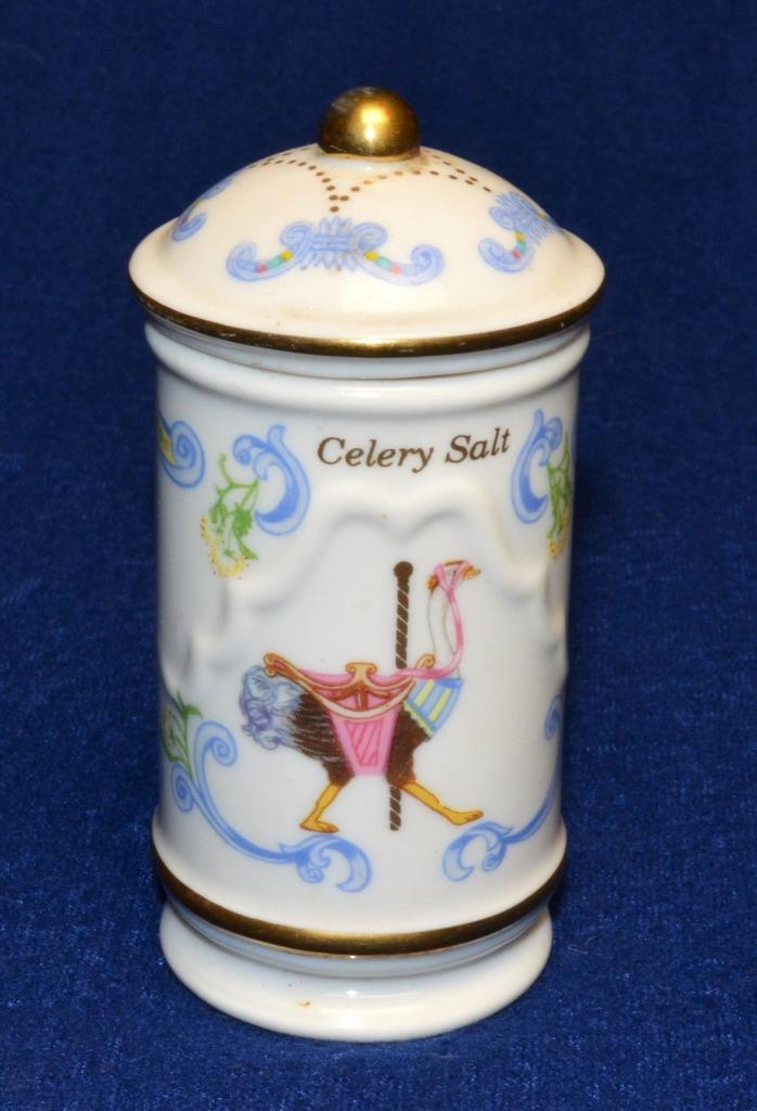1993 Lenox Porcelain Spice Carousel Collection CELERY SALT Spice