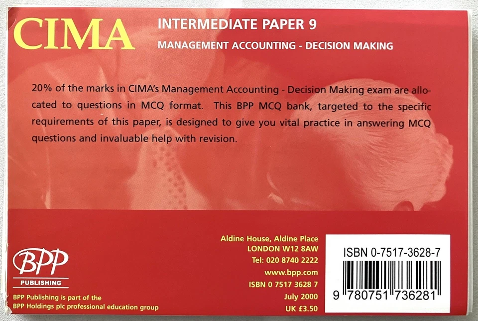 CIMA Revision Flash Cards | Management Accounting - Decision Making - Image 2 of 4