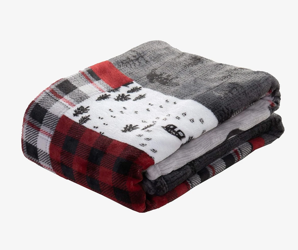 Velvet Touch Ultra Plush Christmas Holiday Printed Fleece Throw/Blanket-50 X 60I - Image 2 of 4