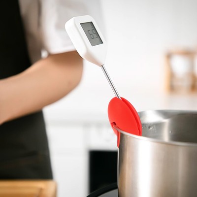Universal-Topf-Clip Für Temperatursonden | 2 Stück, Hitzebeständiger Silikonclip Für Fritteuse Und Süßigkeitentopf