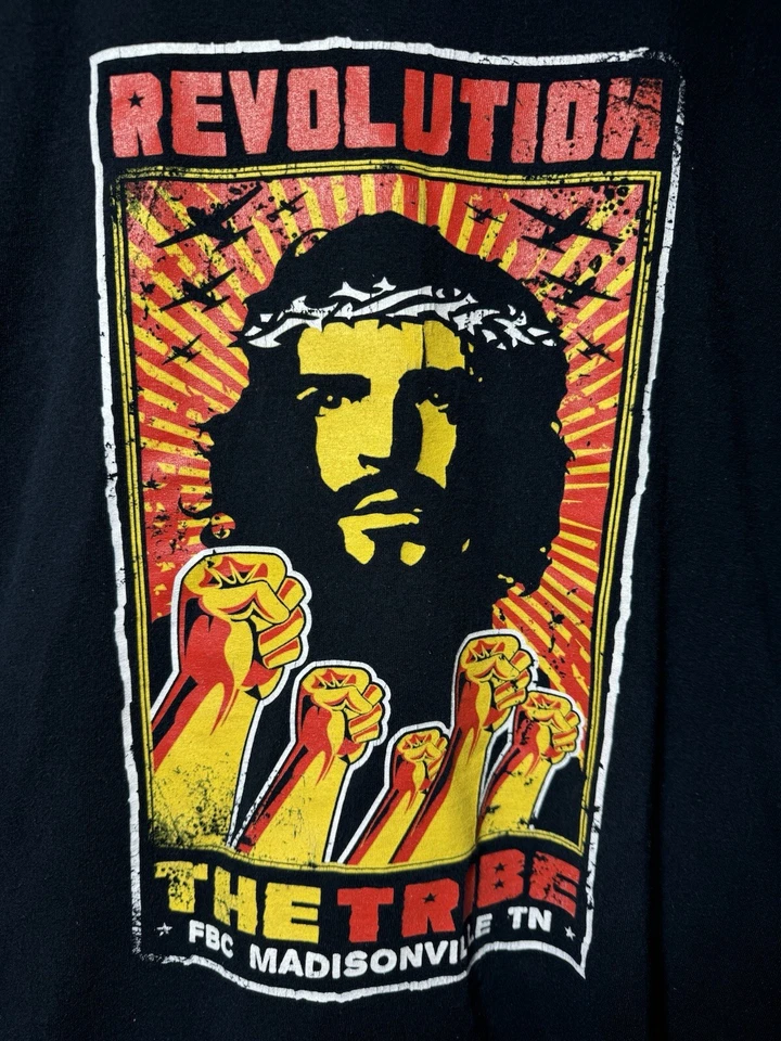 Che Guevara Revolution The Tribe Jesus Christ T-shirt Medium Large Cuban - Image 3 of 4