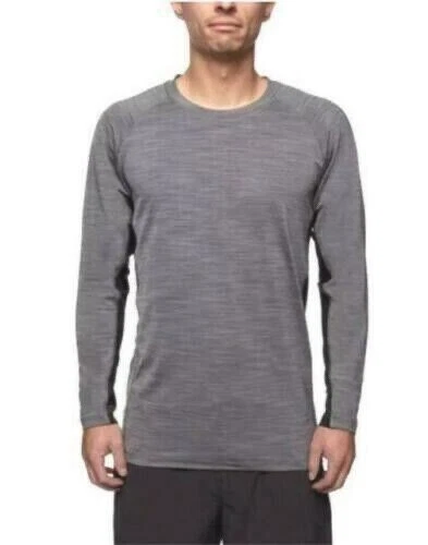 NEW!!! Hang Ten Men's Long Sleeve Sun Tee (Smoked Pearl, Large)
