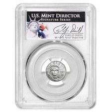2007-W $1 American Platinum Eagle 1/10 oz PCGS SP70 Philip Diehl Signature 4619.00 per troy oz
