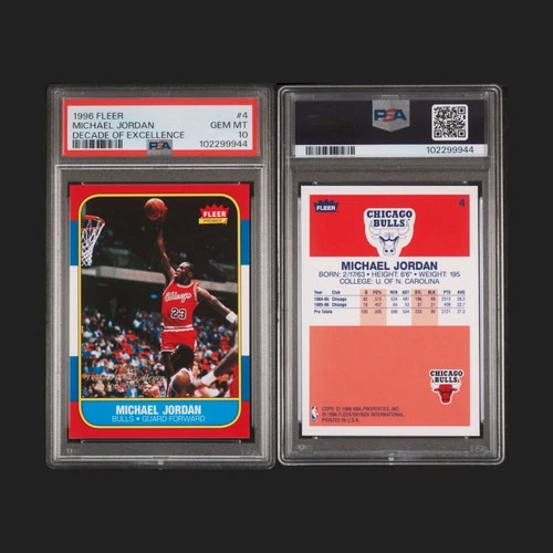 MICHAEL JORDAN 1996-97 FLEER DECADE OF EXCELLENCE #4 PSA 10