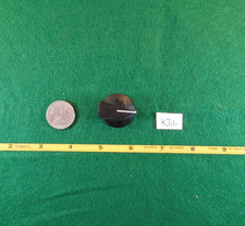 Vintage Black Bakelite Daka-Ware Pointer Knob w/White Indicator Stripe