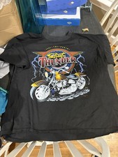 Vtg Street Thunder Motorcycle Hillbillies North Carolina TShirt XL L Made In USA