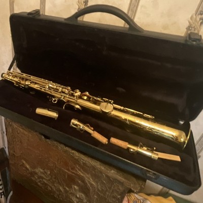 Laval Soprano Saxophone Brass Gold Lacquered with Case & Mouthpiece