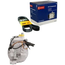 DENSO Klimakompressor + CONTI 6PK2145 für BMW 5ER F10
