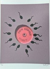 BANKSY * Sperm Alarm * 50 x 35 cm * Lithografie * Kunstdruck * limitiert # 60/60